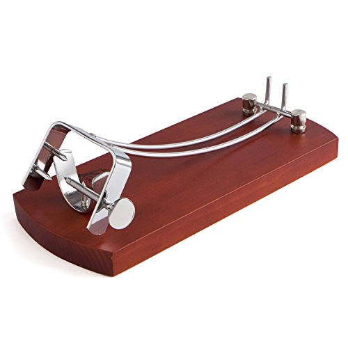 Quid Jamonero Plegable con Soporte de Madera, Palometa Superior para sujeción, 36,5 x 16 x 5 cm