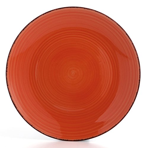 Quid - Platos llanos Gres Vita naranja 12 piezas Quid 12 piezas - 27 cm. Ø