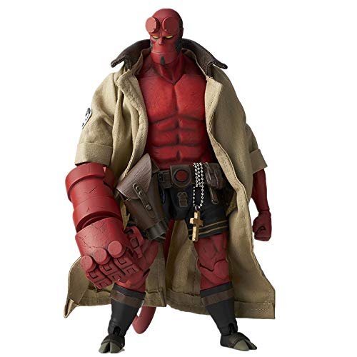 QYF Dark Horse Comics Juguetes Figura de acción de Hellboy, de PVC de 6 Pulgadas Super Hero, articulación móvil, Decoración Infantil for Adultos de Coches Estatua colección del Regalo, 16cm