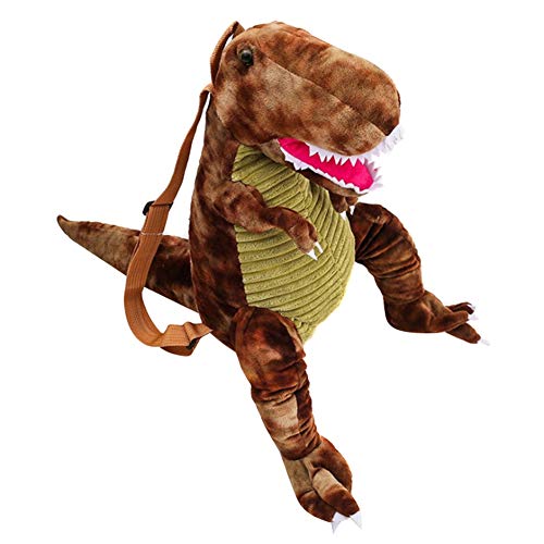 Raburt Fashion Parent-Child 3D Dinosaur Backpack Cute Animal Cartoon Plush Mochila Dinosaurs Bag for Children Kids Gifts