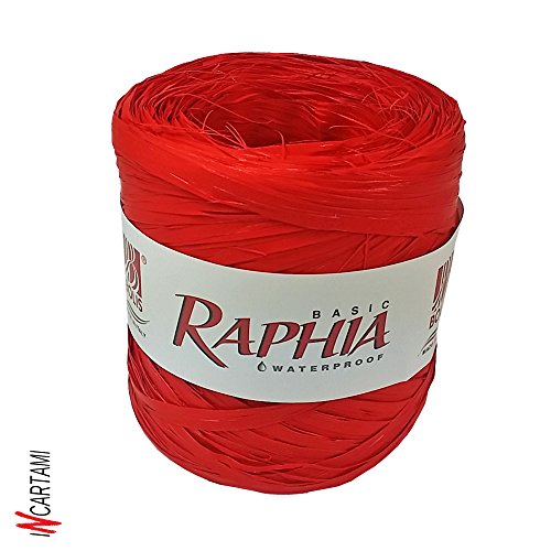 Rafia Multicolor sintética más colores disponibles Basic metros 200 alta calidad, 'y resistencia roja