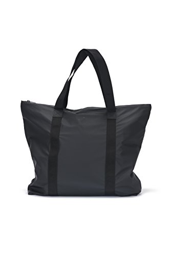 Rains Tote Bag Bolso de Mano, Unisex Adultos, Negro (Black)