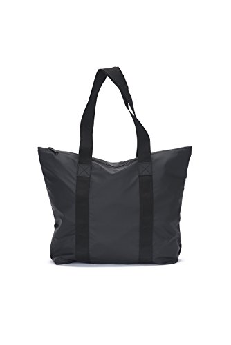 Rains Tote Bag Rush Bolso de Mano, Unisex Adultos, Negro (Black)