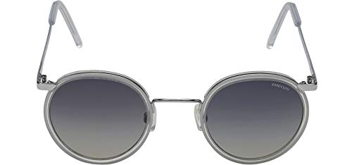 Randolph PI001 - Gafas de sol unisex P3 Fusion con montura plateada y lente gris redonda