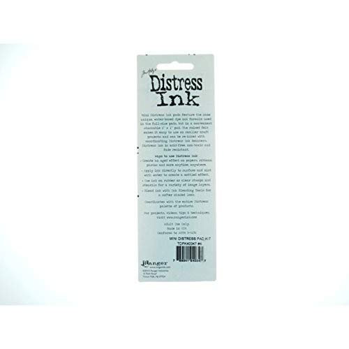 Ranger Distress Tinta Kit 4, Multicolor, 10x3x3 cm