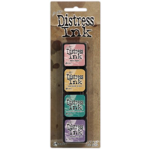 Ranger Distress Tinta Kit 4, Multicolor, 10x3x3 cm