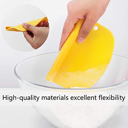 Raspador de Masa de Acero Inoxidable, Cortador para masa de pizza y repostería Rasqueta cortadora resistente profesional Rasqueta cocina para pan, postre, pasteles, repostería