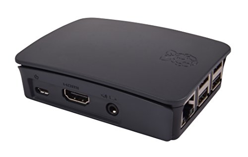 RASPBERRY 9098138 - Caja para RASPBERRY OFICIAL PI 3, Negro y Gris