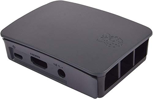 RASPBERRY 9098138 - Caja para RASPBERRY OFICIAL PI 3, Negro y Gris