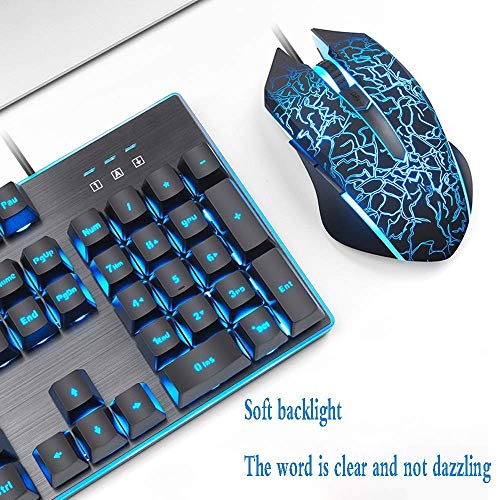 Ratón inalámbrico y combo de teclado de la computadora teclado ratón inalámbrico, teclado y ratón, Incluye Juego de teclado E-Sports periféricos USB Interfaz de teclado / Enfriar Efecto de luz, baterí