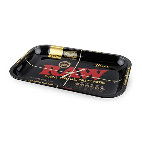 RAW - Bandeja de metal para ruedas (27,5 x 17,5 cm), color negro