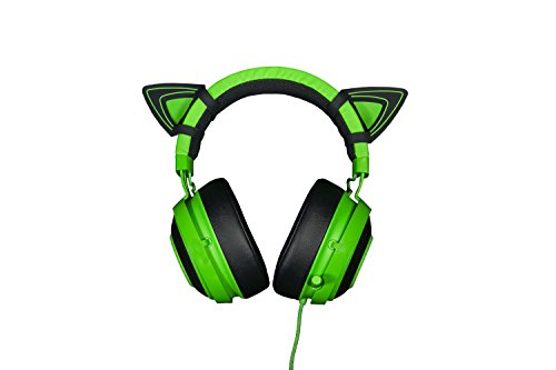 Razer - Kitty Ears para auriculares Kraken, compatible con los modelos 2019, TE y X, diseño Individual, color verde