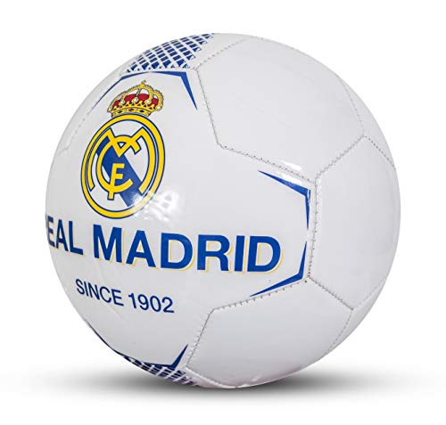 Real Madrid - Balón de fútbol Infantil, Color Blanco, Talla 5