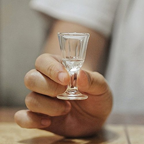 REATR 2pcs 10ml, 0.4oz Mini Wine Shot Glass Shooter Licor de Vino Spirit Sake Alcohol Cups Chino japonés Copas de Agua - Vaso de Agua para Tequila Vodka Copa de Vino Chino Vasos de chupito