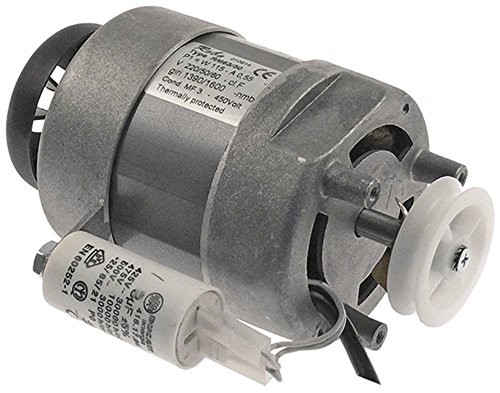 REBO RM63/50 - Motor para helado ITV Pulsar-15A, Pulsar-15W, Pulsar-25A con polea 230 V 0,12 kW 1390/1600 U/min 50/60 Hz