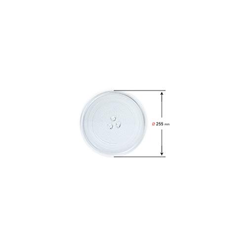 Recamania Plato Giratorio microondas Balay Daewoo diametro 255 mm 3WG2421 4WG214A 3WG19X 3WH2126E