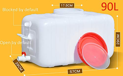 Recipiente de agua plegable sin BPA con grifo, cubo de plástico del hogar de calidad alimentaria con una tapa de depósito exterior DROP líder recipiente rectangular durable agua (regalo: válvulas de s