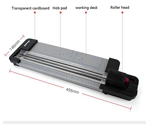 Recortador de Papel, Cortador de Papel A4 pequeño Manual de Corte de Papel Tijeras de Corte de Foto casera
