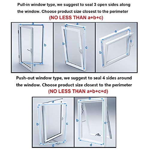 REDTRON 400CM Aislamiento de Ventanas para Aire Acondicionado Móvil, AirLock para Unidad de Aire Acondicionado Portátil,Parada de Aire Caliente,Fácil Instalación Evita La Entrada de Mosquitos