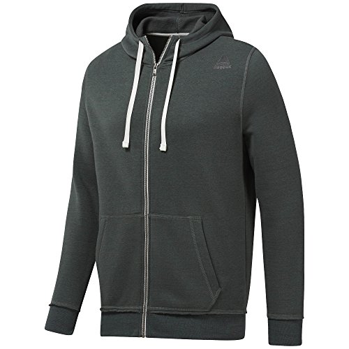 Reebok Elements Marble Melange - Sudadera con Capucha para Hombre, Hombre, Capucha, D94190, Verde Tiza, Medium