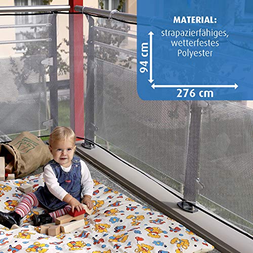 Reer 71743 - Red de seguridad para balcones (94cm x 294cm)