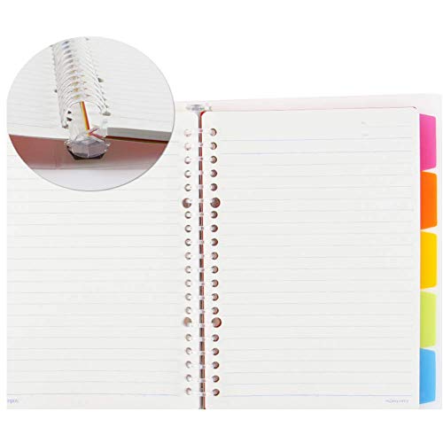 Reeseiy Creativo-Cuaderno Clásico Descartó Carpeta De Chic Hojas Sueltas Tipo Cuaderno del Diario De Chico Y Chica Rucp11Y B5 Rosa 1Pc Venta Equipos De Oficina Productos De Uso Diario