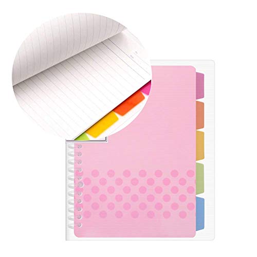 Reeseiy Creativo-Cuaderno Clásico Descartó Carpeta De Chic Hojas Sueltas Tipo Cuaderno del Diario De Chico Y Chica Rucp11Y B5 Rosa 1Pc Venta Equipos De Oficina Productos De Uso Diario