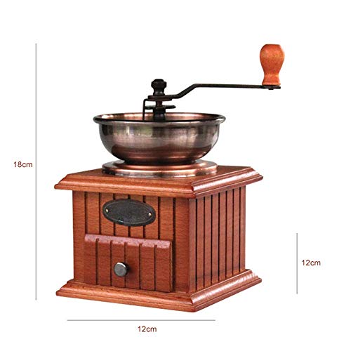 Reeseiy Molinillo De Mano Portátil Molinillo De Café De Madera Estilo Vintage Molienda Diseño De Rueda De La Fortuna Máquina De Cafetera Manual Venta Inicio Producto De Uso Diario