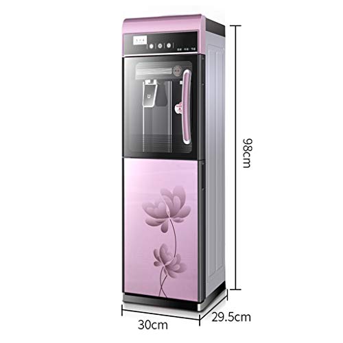 Refrigerador de agua de carga superior Dispensador de agua: 3 configuraciones de temperatura: caliente, fría y agua de la sala, Dispensadores de agua fría y caliente independientes, de color púrpura,