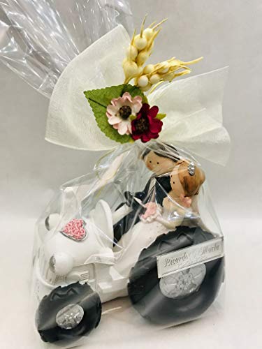 RegalosDeBodaOnline Figura Boda Novios Tractor GRABADA Figuras Personalizadas para Tarta