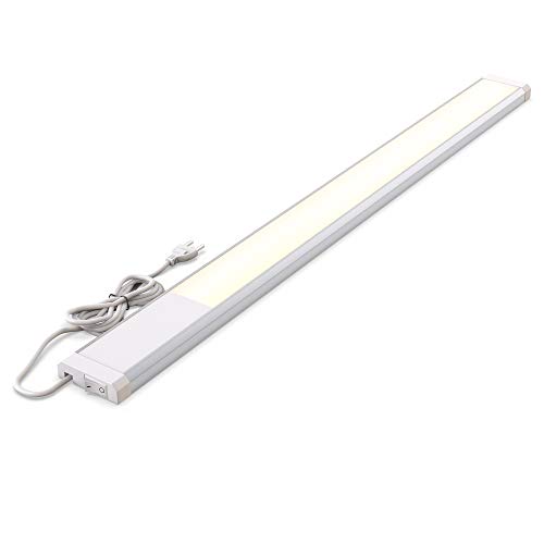 Regleta led 10W I Ecológico I Montaje fácil I blanca cálida 3000K 1100lm I carcasa de aluminio duradera I Iluminación bajo mueble, Tubo fluorescente, Luz Mueble Cocina