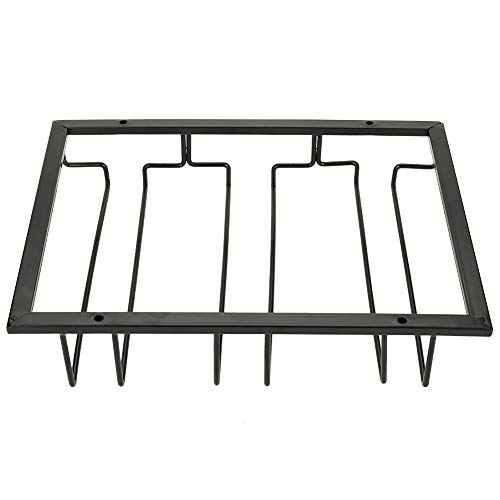 Rehomy - Soporte para copas de vino y soporte para vasos, metal de hierro para gabinete de vino, cocina, comedor, barra de vaso, estante para colgar