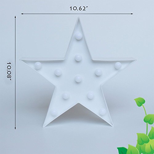 REKYO Carpa De Luz Nocturna, Lindas Lámparas LED De Pared, Sala Luz Decorativa De La Sala De Navidad Decorativos Mesa Lámpara Ánimo Luces Lámpara Infantil (Estrellas)