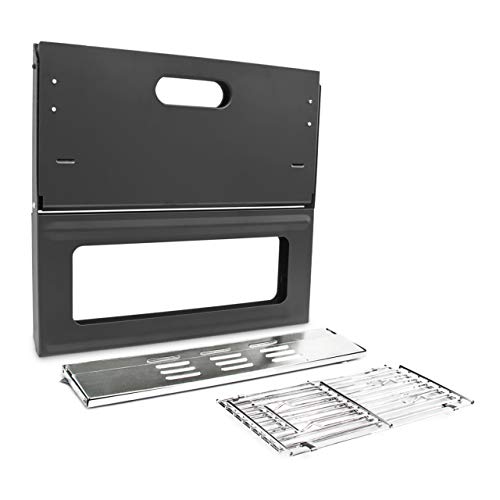 Relaxdays Grill Plegable 10017881-Grill, Negro, 45.5x30x30.5 cm