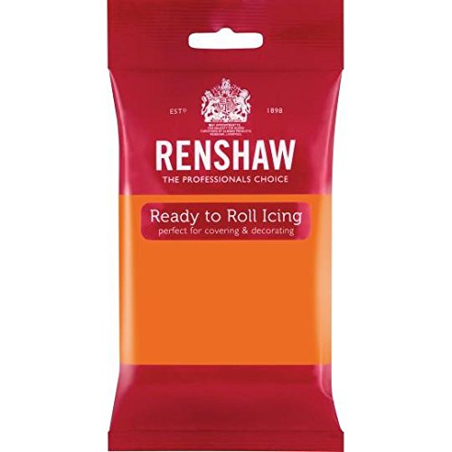 Renshaw Ready To Roll Icing Fondant Cake Regalice Sugarpaste 250g TIGER ORANGE