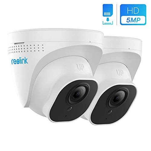 Reolink Cámara de Vigilancia IP Exterior 5MP HD Impermeable Soporte Audio, Infrarrojos de Visión Nocturna, Detección de Movimiento para Hogar Negocio Seguridad RLC-520-5MP (2pcs)