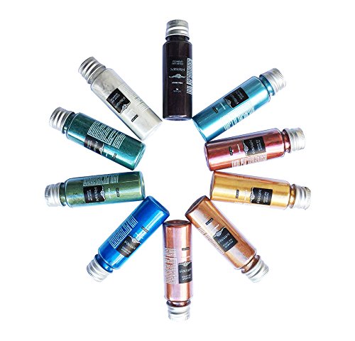 Resin Pro – SAHARA Pigmentos Pearline – Kit de pigmentos metálicos mixtos, compatibles con resinas epoxies, poliuretano, acrílicos, pinturas, creaciones artísticas, decoupage – Multicolor 10 x 10 g