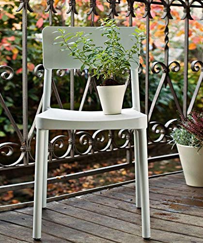 resol Set de 2 sillas de diseño Lisboa para Interior, Exterior, jardín - Color Negro