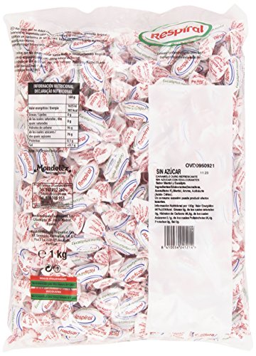 Respiral - Caramelo duro refrescante - Sabor mentol y eucalipto - 1 kg