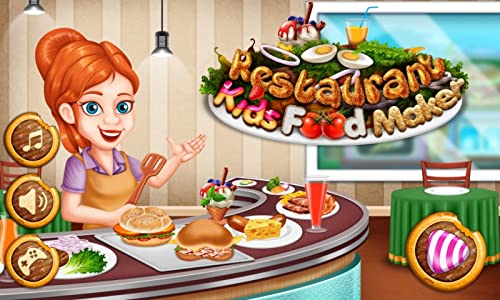 Restaurante prepara la comida: hamburguesas, pinchos de barbacoa, helados y bebidas ! juego educativo para niños y niñas - GRATIS