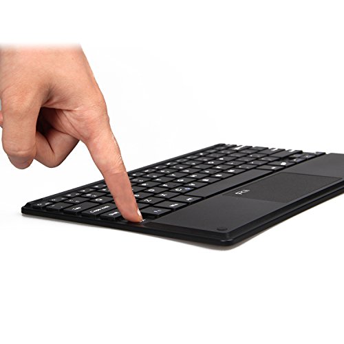 Rii Ultra-delgado teclado bluetooth con una función de multi-touchpad y batería recargable,color negro - QWERTY Español