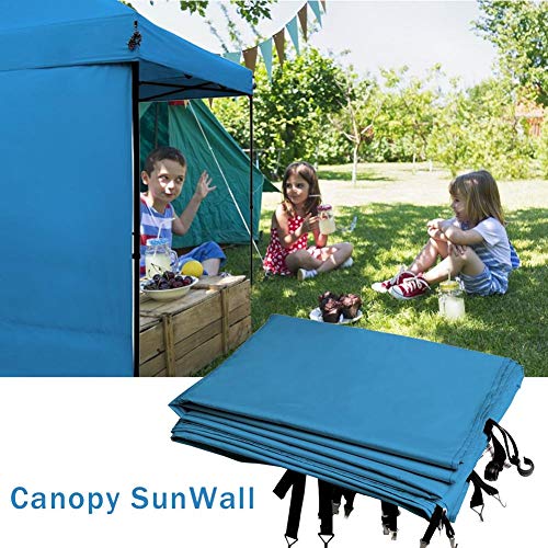 Rikey Canopy instantáneo al Aire Libre Sun Wall Plegable Pata Recta Pabellón desplegable Pared Lateral Toldos de jardín Gazebos Pérgolas - 1.04 1.9m Adecuado para Tienda de 10 10 pies