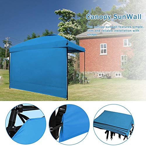 Rikey Canopy instantáneo al Aire Libre Sun Wall Plegable Pata Recta Pabellón desplegable Pared Lateral Toldos de jardín Gazebos Pérgolas - 1.04 1.9m Adecuado para Tienda de 10 10 pies