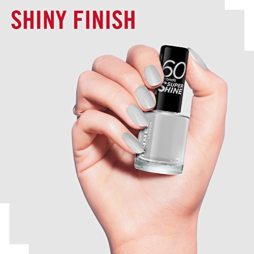 Rimmel London 60 Seconds Super Shine Esmalte de Uñas Tono 740 Clear, 8 ml