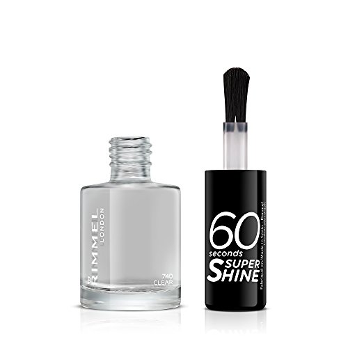 Rimmel London 60 Seconds Super Shine Esmalte de Uñas Tono 740 Clear, 8 ml