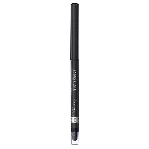 Rimmel London Exaggerate Automatic Eyeliner Waterproof - Delineador de Ojos Retráctil, Tono 263- Negro (Starlit Black), 0.28 gr