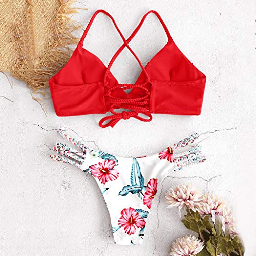 riou Bikini Conjuntos de Bikinis para Mujer Push Up Mujeres Traje de BañO Estampado Bohemio Dividido BañAdores con Relleno Tops y Braguitas Mujer 2019 brasileños vikinis