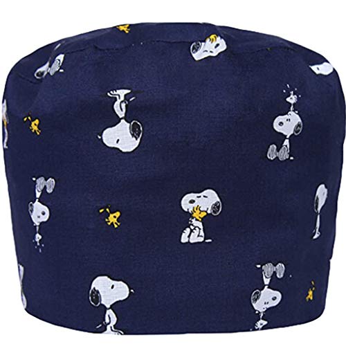 riou Gorro Quirúrgico Flor Corbata Ajustable Médico Enfermera Gorro Quirofano Reutilizable Gorro de Cirugía para Pelo Largo Corto Gorro de Trabajo