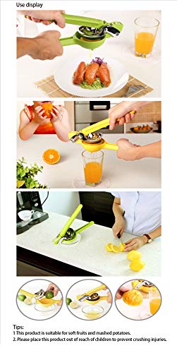 RISTARWH Exprimidor Manual de Acero Inoxidable exprimidor de Cocina exprimidor de Frutas y Verduras máquina de Jugo de Naranja limón fácil de Limpiar y fácil de Llevar