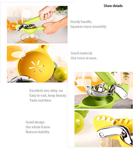 RISTARWH Exprimidor Manual de Acero Inoxidable exprimidor de Cocina exprimidor de Frutas y Verduras máquina de Jugo de Naranja limón fácil de Limpiar y fácil de Llevar